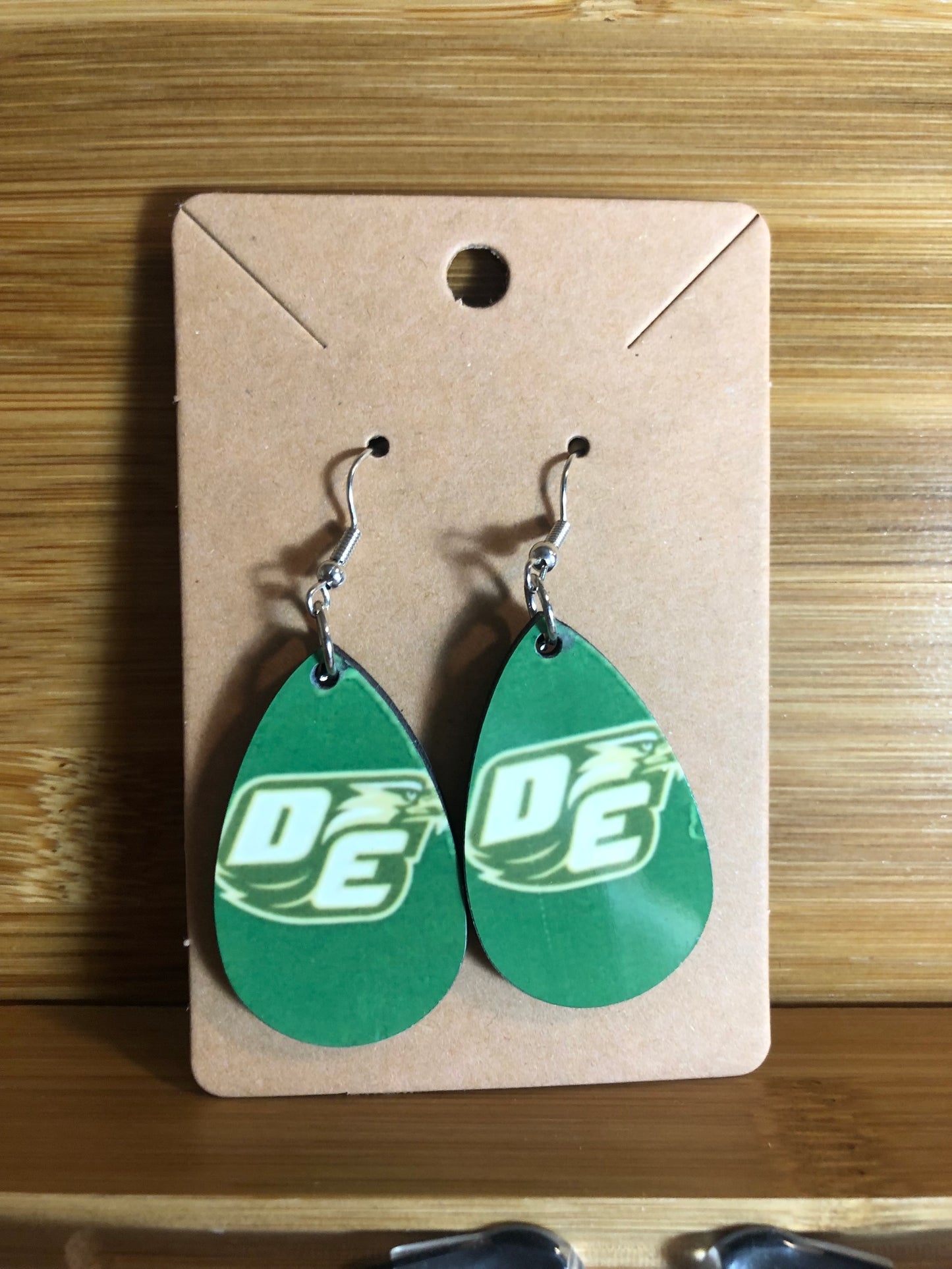 Desoto Eagles Green Earrings