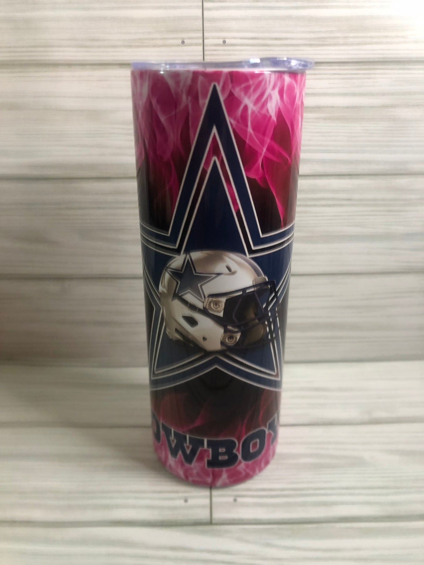 Pink Fire Cowboys Tumbler