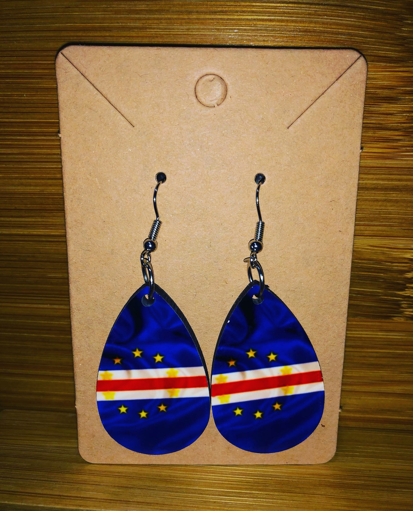 Cape Verde Flag Earrings